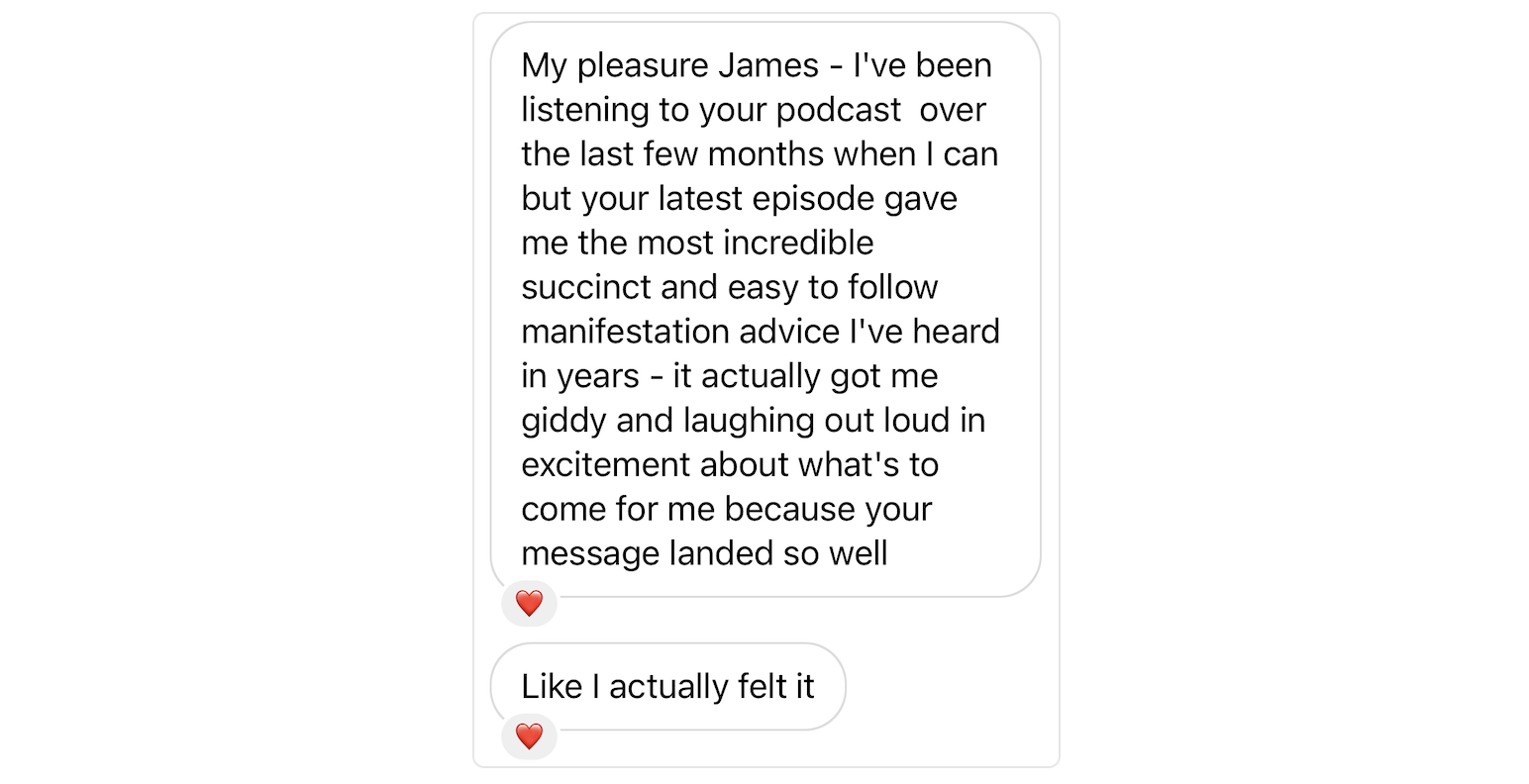 Real member testimonial screenshot